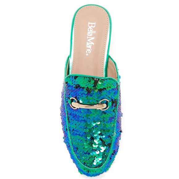 隆♀️ Mermaid Gemma Sequin Bit Loafer mule - Picture 2 of 3